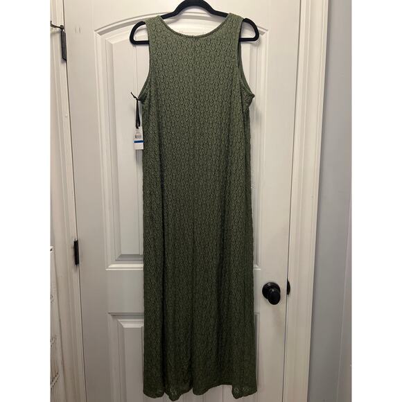 NWT Christin Michaels Women’s Wish You Were Here Scoop Maxi Dress Size XL Green - Picture 4 of 4